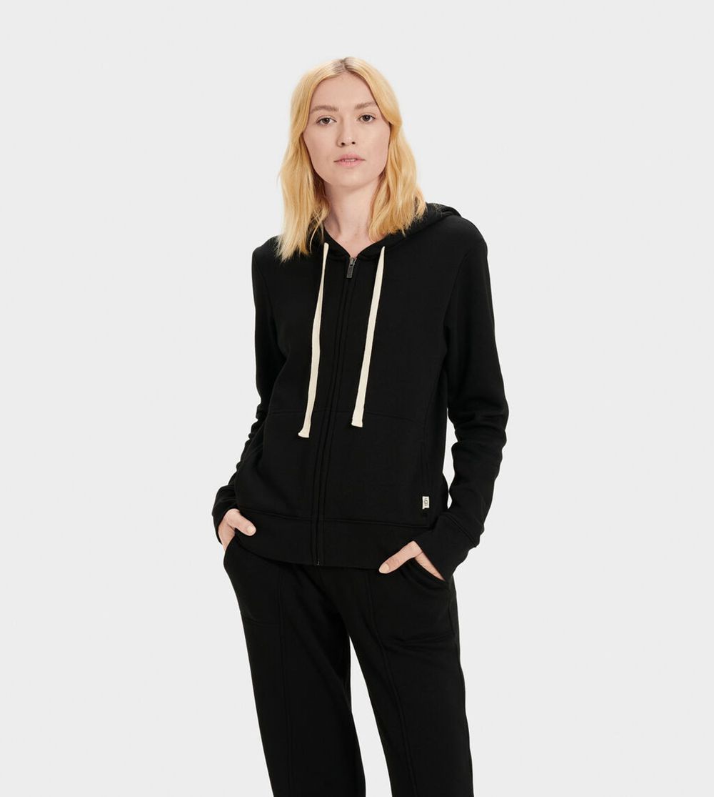 Ugg Nancy - Womens Hoodie - Black - NZ (3709MITBE)